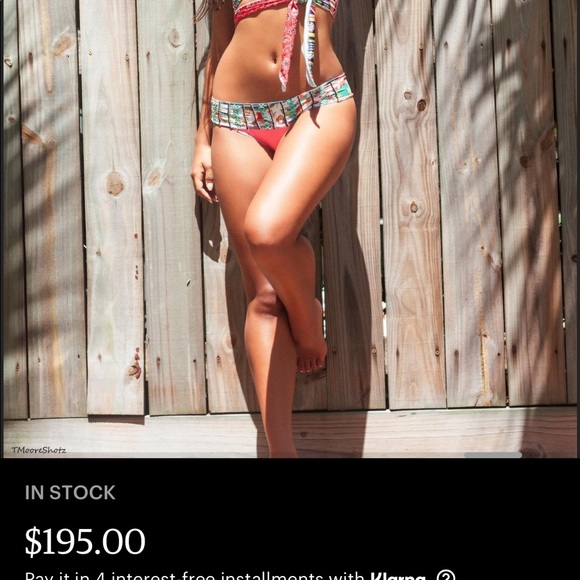 SOLD—FLORIDITA NEVER WORN HAND MADE BIKINI 8-10 - Picture 9 of 12